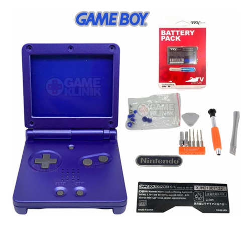 Carcasa Game Boy Advance Sp Gba + Herramienta + Extra 