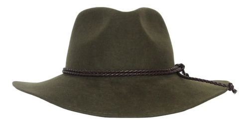 Sombrero Fedora Indiana Lana De Oveja Bekal Verde Olivo | Meses sin interés