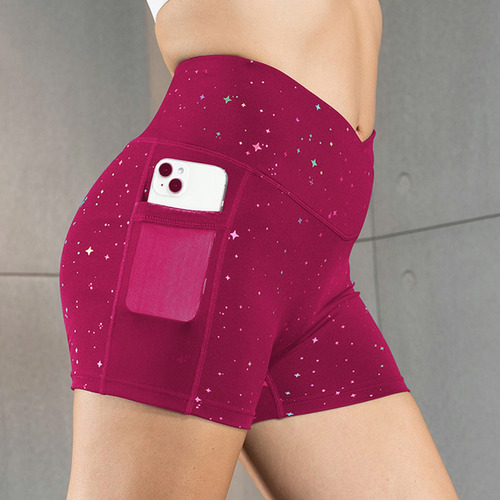 Leggins Cortos Bolsillo Celular Yoga Short Pilates Deportivo