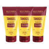 Kit 3 Tanogel Hidratante Fixador Gel Creme 150g Bio Extratus