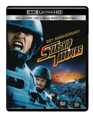 Invasion Starship Troopers Pelicula 4k Ultra Hd + Blu-ray