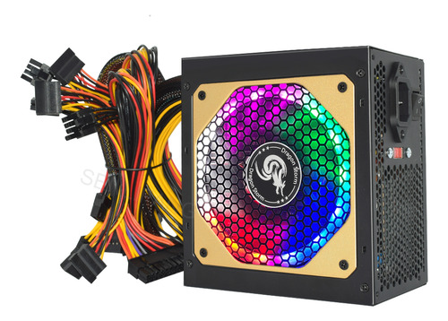 Fuente De Alimentación Psu Atx 600w Rgb 24 Pines 12 V 110/23