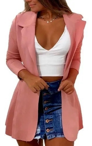 Max Blazer Feminino Sobretudo Alongado Casaco Frio G1 G2 G3