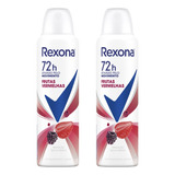 Desodorante Aero Rexona 150ml Fem Frutas Vermelhas-kit C/2un