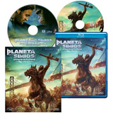 Planeta Simios Confrontación Bluray Dvd Película + Slipcover