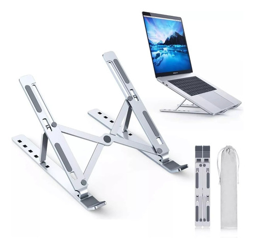 Soporte Notebook/ Tablet Aluminio Rigido Plegable Regulable