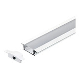 Perfil De Embutir 24mm Aluminio Para Fita De Led 2 Metro  