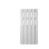 Puerta Plegadiza Pvc Con 2 Vidrios Comb. De 1,20 X 2 Blanca