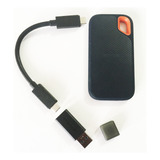 Ssd Portable Sandisk Extreme 500gb Usb C Con Adaptador Usb A