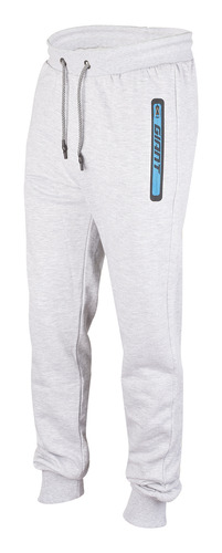 Pantalones Hombre Jogging Cierre Puño Deportivo Gris