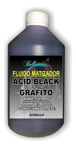 Fluído Matizador Grafito Acid Black Profesional 250ml