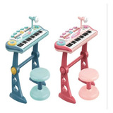 Piano Organeta Karaoke Con Silla Juguete Microfono