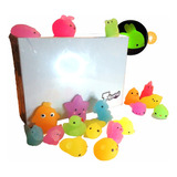 Squishy Kawaii, Chico Surtido, 12pz, Fluorecente, Neon