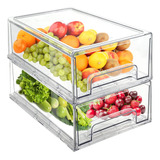 Recipientes P/ Refrigerador Mano, 34,3 Cm X 20,3 Cm, 2 Unida