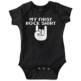 My First Rock - Mameluco Para Beb Para Nios O Nias, Negro, 6