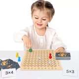 Juego De Mesa De Multiplicación Montessori De Madera