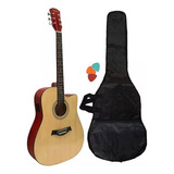 Guitarra Acustica Electroacústica Sunset Fk60eq + Funda Puas