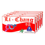 Li Chang Vigorizante Natural 5 Cajas De 8 Capsulas - 40 Caps