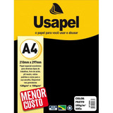 Papel Desenho A4 180g 50fls Preto Colorset Usapel