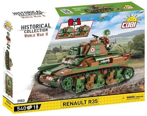 Cobi 2553 Tanque Renault R35 Bloques Guerra Mundial Armar