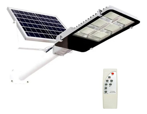 Foco Solar Led Exterior 600w Luz Fria Reflector Led Soporte Control Remoto Tecnopro