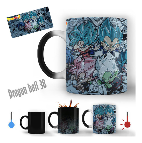 Taza Mágica Modelo Dragon Ball 38 Personalizable