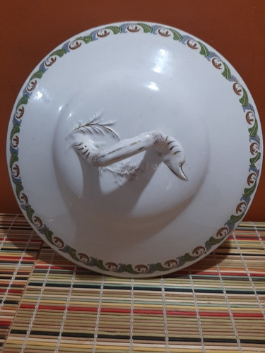 Antiguatapa De Sopera De Porcelana Art 796