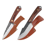 Kentroon Cuchillo De Chef De 4  Hecho A Mano Forjado Carne Y