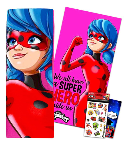 Zagtoon Miraculous Ladybug Juego De Toallas De Playa - Paque