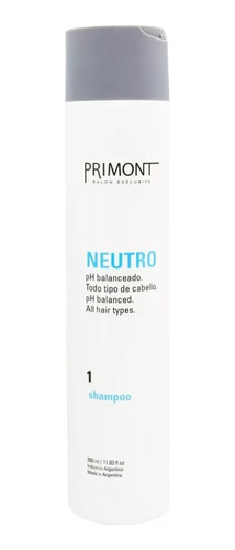 Primont Shampoo Neutro Ph Balanceado Pelo Normal Graso 350ml