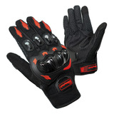 Guantes Protecciones Tipo Pro Biker Riding Tribe Rojo Yoyo