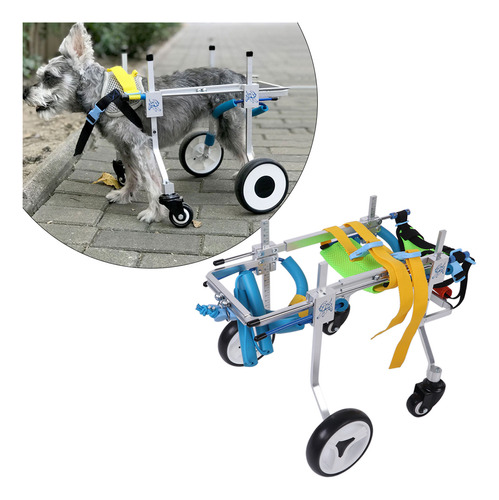 Silla De Ruedas Pet Walk Para Perros Pequeños Y Medianos Dis