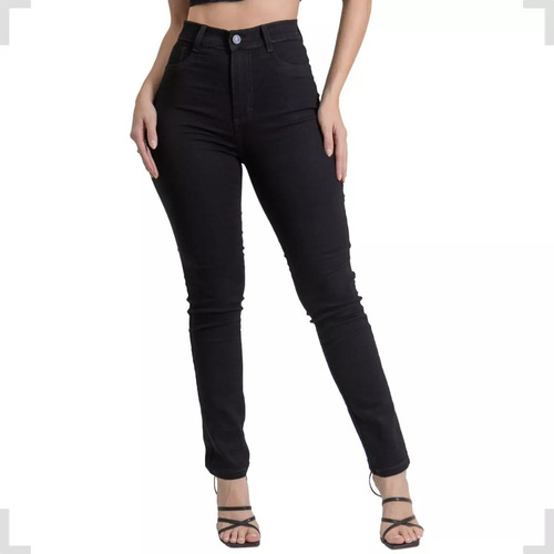 Calça Jeans Feminina Sawary Elastano Lycra Original Skinny 