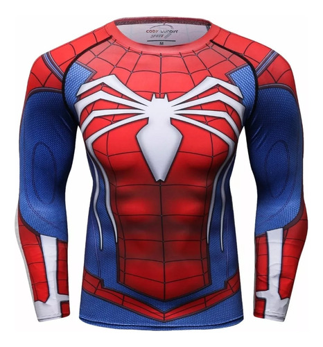 Playera Compresión Spiderman Ps4 Cody Lundin