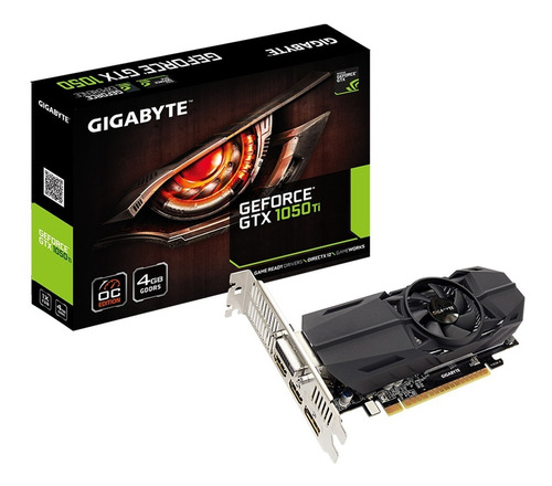 Placa De Video Nvidia Gigabyte  Geforce 10 Series Gtx 1050 Ti Gv-n105toc-4gl Oc Edition 4gb