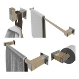 Kit Acessórios Banheiro/lavabo [4 Peças] Aço Inox 304 [q4]