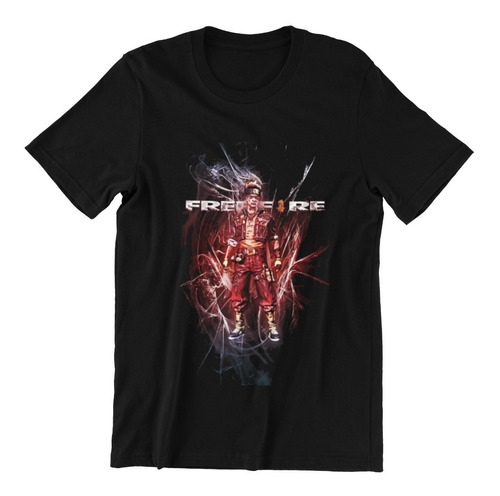 Polera Unisex Freefire Explosion Videojuego Estampado Algodo