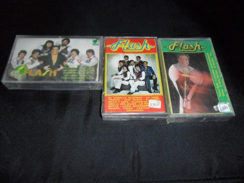 Grupo Flash -  3 Cassettes Sellados Disa
