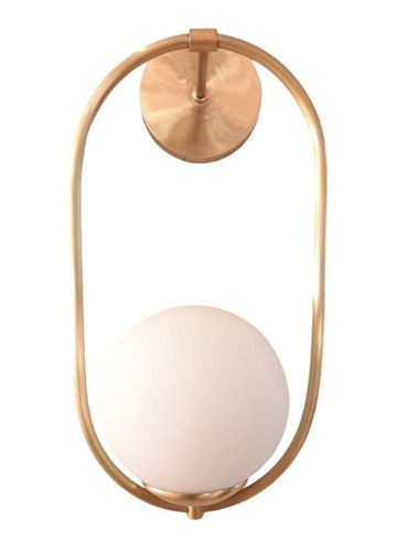 Aplique Oval 1119 Tulipa Opal E27 Oro Nordico...