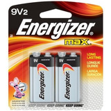 Pilas Energizer 9v Max, 2 Unidades
