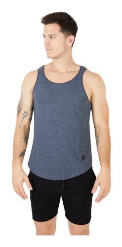 Musculosa Hombre Gym Algodón Cuello Abierto Fit