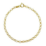 Pulseira Portuguesa Ouro 18k 750 20 Cm