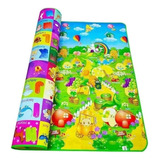 Alfombra Antigolpes Para Niños Bebes 180x150 Diseño 2 Lados