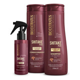 Shitake Bio Extratus (350ml) Shampoo, Condicionador E Elixir