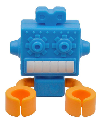Porta Cepillos De Dientes Diseño Robot Infantil Colores
