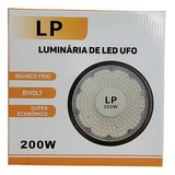 Luminária Led Ufo High Bay Galpão Feira Industrial 200w