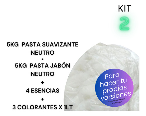 Kit 2 Para Armar Tus Suavizantes, Color Y Fragancia Surtidas