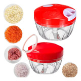 Mini Fatiador E Triturador De Alho E Legumes Manual - 500ml