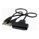 Adaptador Sata A Usb 2.0 Discos Duros 2.5  Portátiles Negro