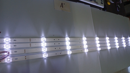 303cx500063 4 Tiras De 9 Leds Sansui Smx50n1unf Voltaje 96